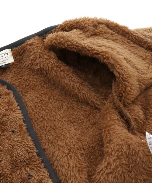 F.O.KIDS（エフオーキッズ）の「ファーフリースジャケット（テーラードジャケット・キッズ・ブラウン/カーキ/ベージュ・100/80/90/130/95/120/110/140）」の12枚目の写真