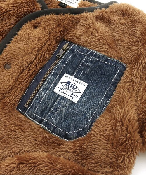 F.O.KIDS（エフオーキッズ）の「ファーフリースジャケット（テーラードジャケット・キッズ・ブラウン/カーキ/ベージュ・100/80/90/130/95/120/110/140）」の6枚目の写真