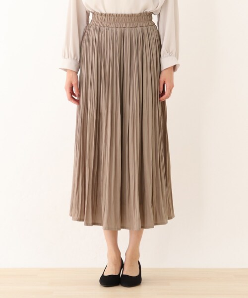 SHOO・LA・RUE（シューラルー）の「◆ヴィンテージサテンプリーツスカート（スカート・レディース・ベージュ系その他2/ブラック系1/ブルー系1・00）」の9枚目の写真