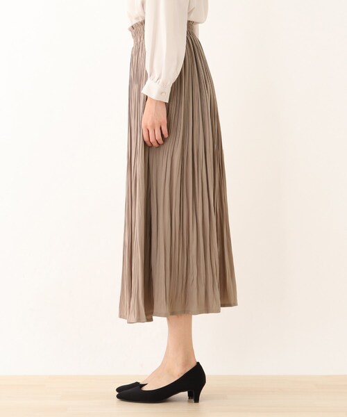 SHOO・LA・RUE（シューラルー）の「◆ヴィンテージサテンプリーツスカート（スカート・レディース・ベージュ系その他2/ブラック系1/ブルー系1・00）」の10枚目の写真