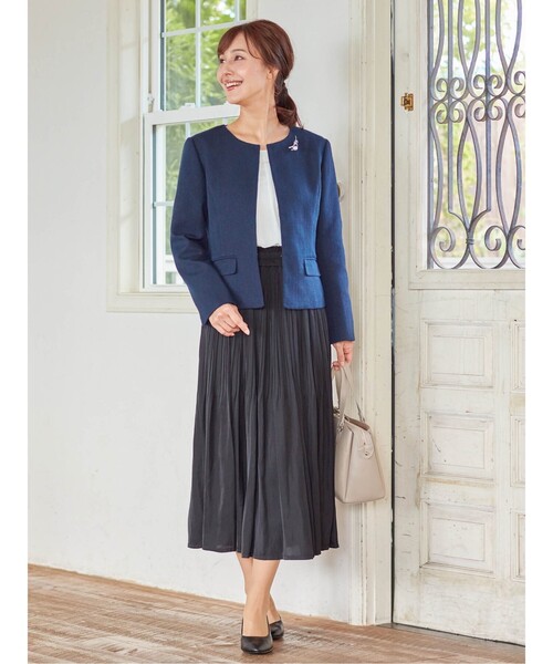 SHOO・LA・RUE（シューラルー）の「◆ヴィンテージサテンプリーツスカート（スカート・レディース・ベージュ系その他2/ブラック系1/ブルー系1・00）」の16枚目の写真