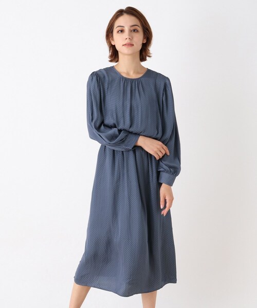 DRESKIP(ドレスキップ)の「◆ボザム切り替えワンピース(ワンピース・レディース・ブラウン系その他2/ライトブルー/ブラック・04/03/02)」の3枚目の写真
