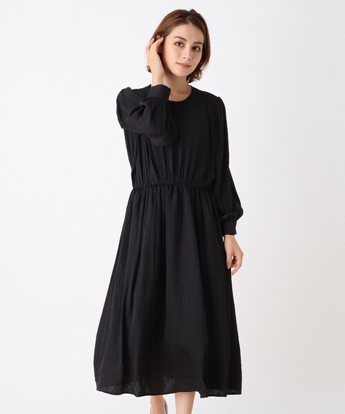 DRESKIP(ドレスキップ)の「◆ボザム切り替えワンピース(ワンピース・レディース・ブラウン系その他2/ライトブルー/ブラック・04/03/02)」の2枚目の写真