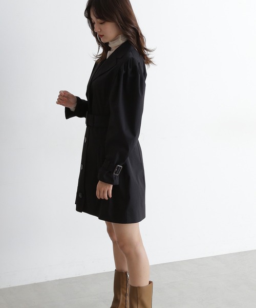 FREE'S MART（フリーズマート）の「コートワンピース（ワンピース・レディース・ブラック/ベージュ・FREE）」の7枚目の写真