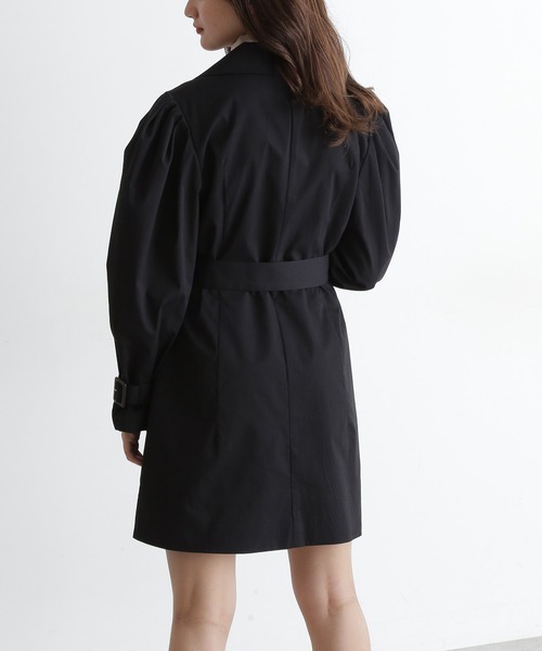 FREE'S MART（フリーズマート）の「コートワンピース（ワンピース・レディース・ブラック/ベージュ・FREE）」の4枚目の写真