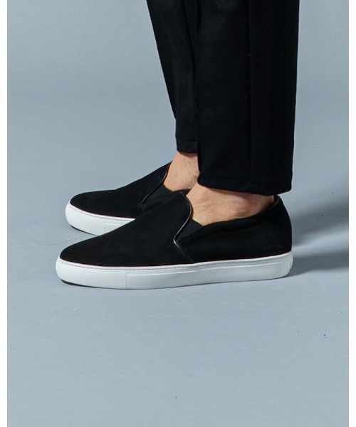 wjk(ダヴルジェイケイ)の「Italian suede slip-on(スリッポン・メンズ・ブラック/グレー/ピンク・SMALL/MEDIUM/LARGE)」の4枚目の写真