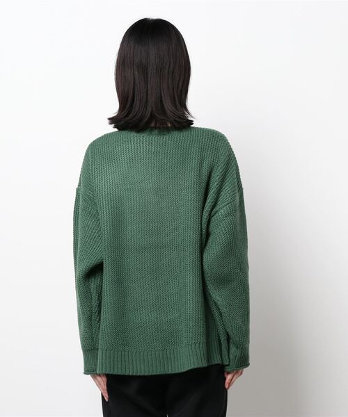 LOWRYS FARM（ローリーズファーム）の「スリットプルオーバーＬＳ　216148（ニット/セーター・レディース・グリーン/アイボリー/グレー/ブラック/オレンジ・FREE）」の7枚目の写真