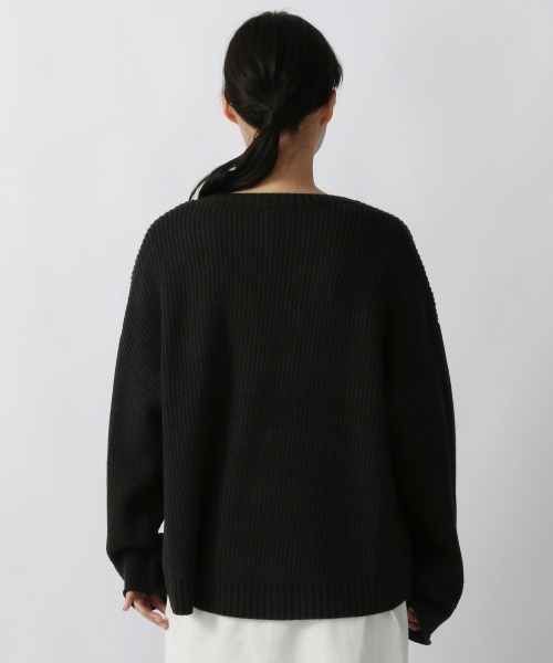 LOWRYS FARM（ローリーズファーム）の「スリットプルオーバーＬＳ　216148（ニット/セーター・レディース・グリーン/アイボリー/グレー/ブラック/オレンジ・FREE）」の16枚目の写真