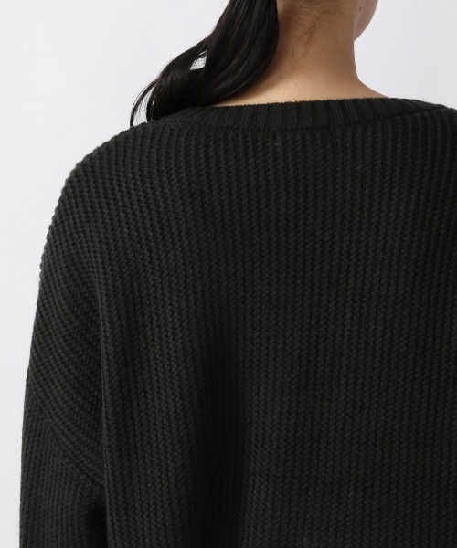 LOWRYS FARM（ローリーズファーム）の「スリットプルオーバーＬＳ　216148（ニット/セーター・レディース・グリーン/アイボリー/グレー/ブラック/オレンジ・FREE）」の21枚目の写真