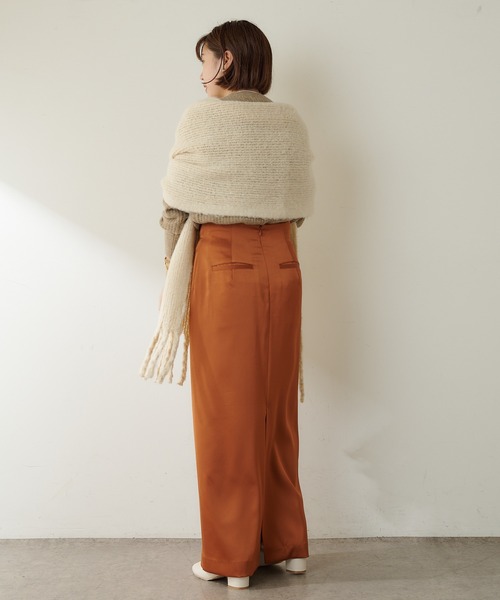 SHENERY（シーナリー）の「リサイクルラッセルボリュームフリンジストール（ストール/ショール・レディース・グレー/アイボリー・FREE）」の16枚目の写真