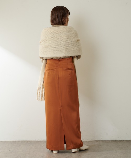 SHENERY（シーナリー）の「リサイクルラッセルボリュームフリンジストール（ストール/ショール・レディース・グレー/アイボリー・FREE）」の18枚目の写真