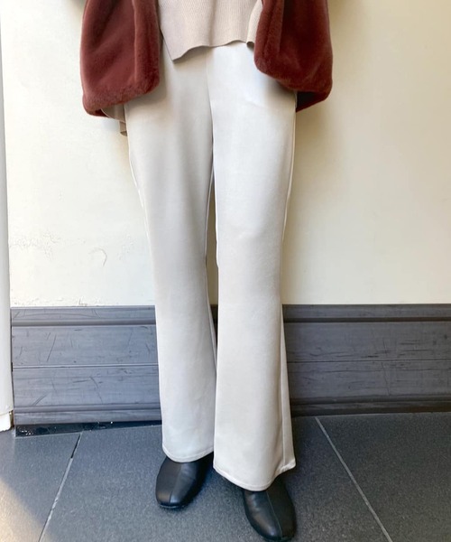 [国内発送] SANDRO★サテンフレアーパンツ SHENERY（シーナリー）の「サテンフレアパンツ（その他パンツ