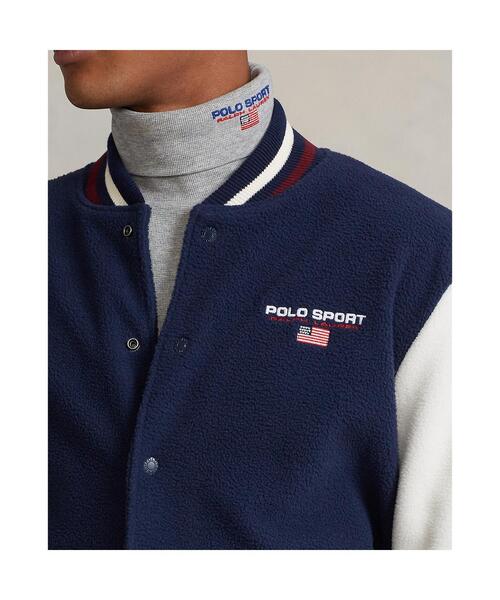 POLO RALPH LAUREN(ポロ ラルフ ローレン)の「Polo Sport フリース ベースボール ジャケット(スタジャン・メンズ・ネイビー系1・S/M/L/XL/XS/XXL)」の5枚目の写真
