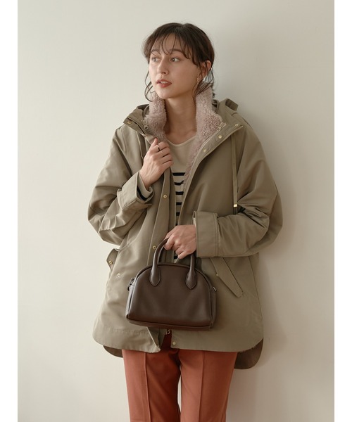 earth music&ecology(アースミュージックアンドエコロジー)の「3wayマウンテンパーカー(ベストファー)(マウンテンパーカー・レディース・ベージュ/カーキ・M/L)」の8枚目の写真