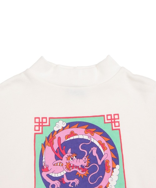 PUNYUS（プニュズ）の「ドラゴンハイネックスウェット（スウェット・レディース・ホワイト/ブラック/ライトピンク・3/4）」の13枚目の写真