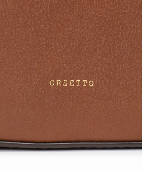 【未使用級】ORSETTO　SLOPE スロープ　ハンドバッグ　ブラウン 廃盤 ORSETTO（オルセット）の「ORSETTO SLOPE（ハンドバッグ）」 - WEAR