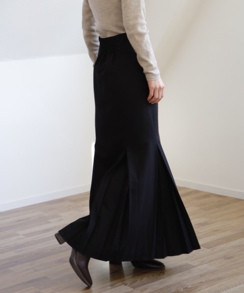 UNFIELD（アンフィールド）の「【UNFIELD マーメイドプリーツスカート】（スカート・レディース・ブラック/アイボリー・FREE）」の5枚目の写真
