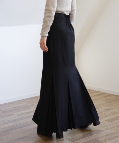 UNFIELD（アンフィールド）の「【UNFIELD マーメイドプリーツスカート】（スカート・レディース・ブラック/アイボリー・FREE）」の6枚目の写真