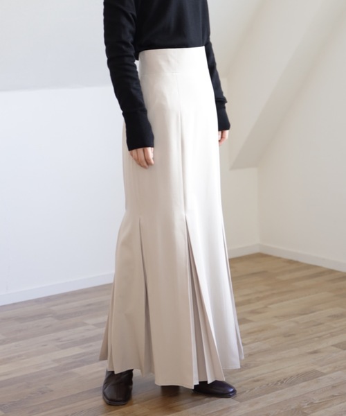 UNFIELD（アンフィールド）の「【UNFIELD マーメイドプリーツスカート】（スカート・レディース・ブラック/アイボリー・FREE）」の8枚目の写真