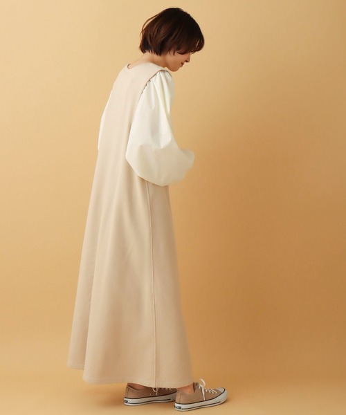 libelle more（リベル モア）の「ドッキングスウェットワンピース（ワンピース・レディース・ベージュ/ブラウン/ピンク・M/L）」の21枚目の写真