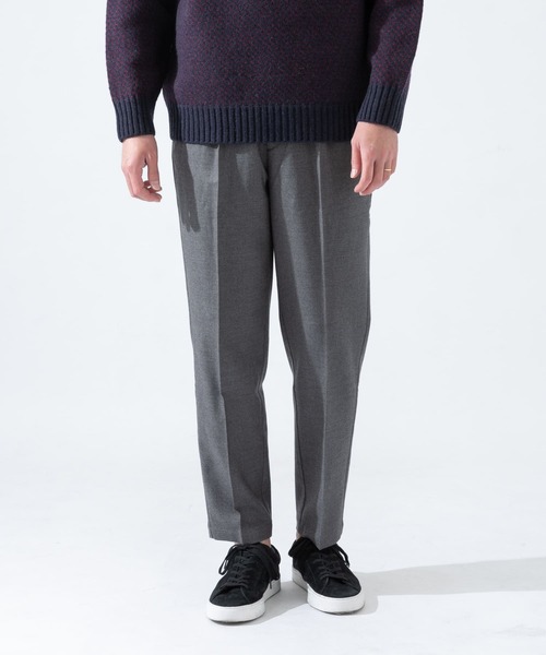 URBAN RESEARCH ROSSO MEN（アーバンリサーチロッソメン）の「『XLサイズあり』ウールフランネルテーパードイージーパンツ（スラックス・メンズ・チャコールグレー/ブラック/ネイビー/カーキ/ダークグレー/チェック・SMALL/MEDIUM/LARGE/X-LARGE）」の7枚目の写真