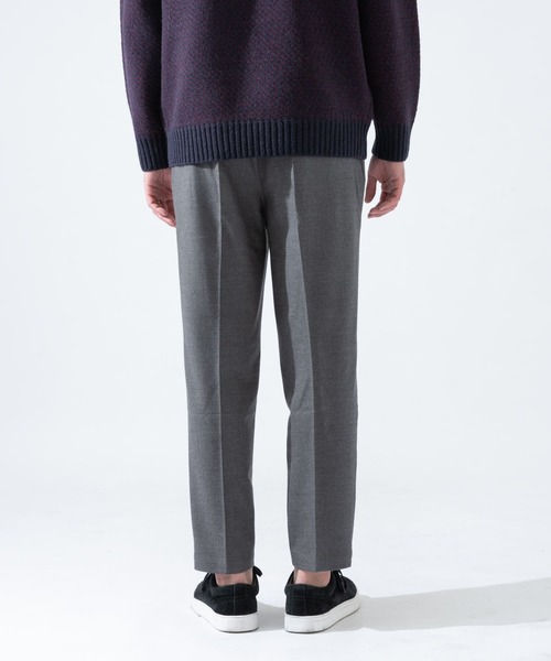 URBAN RESEARCH ROSSO MEN（アーバンリサーチロッソメン）の「『XLサイズあり』ウールフランネルテーパードイージーパンツ（スラックス・メンズ・チャコールグレー/ブラック/ネイビー/カーキ/ダークグレー/チェック・SMALL/MEDIUM/LARGE/X-LARGE）」の9枚目の写真