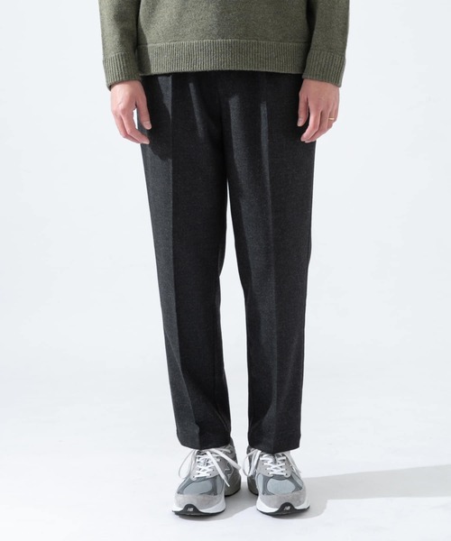 URBAN RESEARCH ROSSO MEN（アーバンリサーチロッソメン）の「『XLサイズあり』ウールフランネルテーパードイージーパンツ（スラックス・メンズ・チャコールグレー/ブラック/ネイビー/カーキ/ダークグレー/チェック・SMALL/MEDIUM/LARGE/X-LARGE）」の12枚目の写真