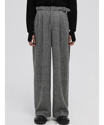 MASONPRINCE | 【MASONPRINCE】2 tuck wide side adjustment slacks SK2080(スラックス)