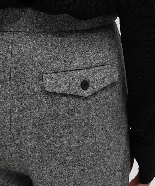 MASONPRINCE（メイソンプリンス）の「【MASONPRINCE】2 tuck wide side adjustment slacks SK2080（スラックス・メンズ・ブラック/グレー・XL/L/M/S）」の8枚目の写真