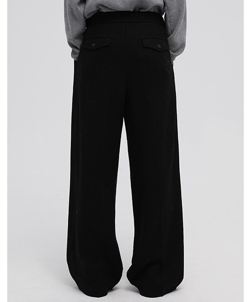 MASONPRINCE（メイソンプリンス）の「【MASONPRINCE】2 tuck wide side adjustment slacks SK2080（スラックス・メンズ・ブラック/グレー・XL/L/M/S）」の6枚目の写真