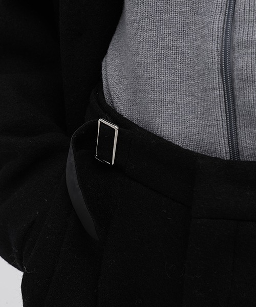 MASONPRINCE（メイソンプリンス）の「【MASONPRINCE】2 tuck wide side adjustment slacks SK2080（スラックス・メンズ・ブラック/グレー・XL/L/M/S）」の18枚目の写真