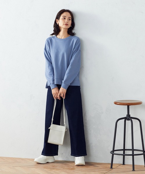 COMME CA ISM（コムサイズム）の「裏毛スウェット（スウェット・レディース・ピンク/ブルー/グリーン/グレイッシュベージュ/チャコール・MEDIUM/LARGE）」の16枚目の写真