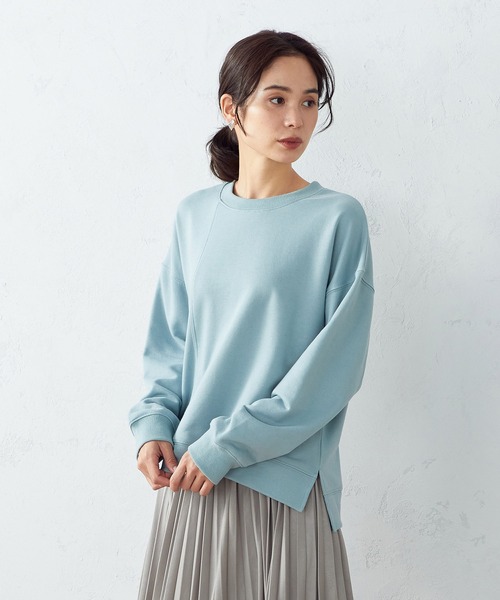 COMME CA ISM（コムサイズム）の「裏毛スウェット（スウェット・レディース・ピンク/ブルー/グリーン/グレイッシュベージュ/チャコール・MEDIUM/LARGE）」の20枚目の写真
