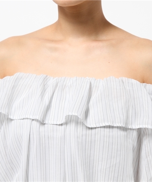 WEGO（ウィゴー）の「WEGO/フリルオフショルブラウス（シャツ/ブラウス・レディース・ホワイト/ブラック/ブルー系その他/ライトイエロー/その他1・FREE）」の11枚目の写真