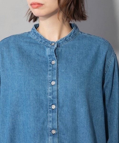 Munich（ミューニック）の「Munich(ミューニック) 8oz7イヤーズスラブデニム　フレアヘムロングワンピース（ワンピース・レディース・インディゴブルー・FREE）」の4枚目の写真