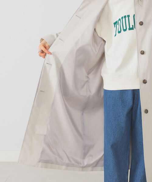 B:MING by BEAMS（ビーミングバイビームス）の「B:MING by BEAMS / 撥水 ステンカラーコート 22SS（ステンカラーコート・レディース・ライトグレー/ベージュ・SMALL/MEDIUM）」の9枚目の写真