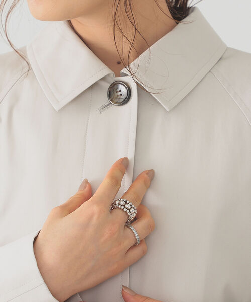 B:MING by BEAMS（ビーミングバイビームス）の「B:MING by BEAMS / 撥水 ステンカラーコート 22SS（ステンカラーコート・レディース・ライトグレー/ベージュ・SMALL/MEDIUM）」の11枚目の写真