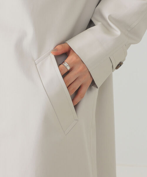 B:MING by BEAMS（ビーミングバイビームス）の「B:MING by BEAMS / 撥水 ステンカラーコート 22SS（ステンカラーコート・レディース・ライトグレー/ベージュ・SMALL/MEDIUM）」の7枚目の写真