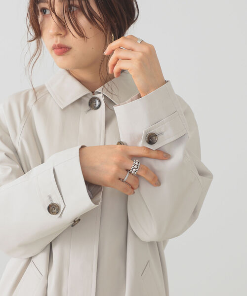 B:MING by BEAMS（ビーミングバイビームス）の「B:MING by BEAMS / 撥水 ステンカラーコート 22SS（ステンカラーコート・レディース・ライトグレー/ベージュ・SMALL/MEDIUM）」の13枚目の写真
