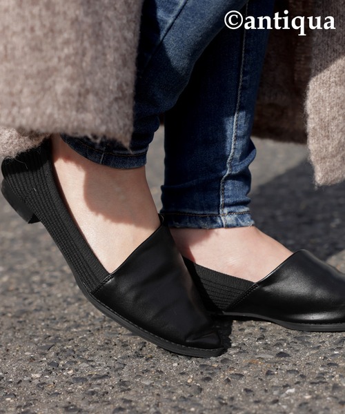 antiqua(アンティカ)の「異素材パンプス(パンプス・レディース・ブラック・L/LL/M/S)」の19枚目の写真