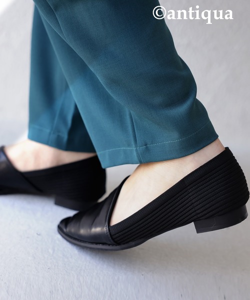 antiqua(アンティカ)の「異素材パンプス(パンプス・レディース・ブラック・L/LL/M/S)」の3枚目の写真