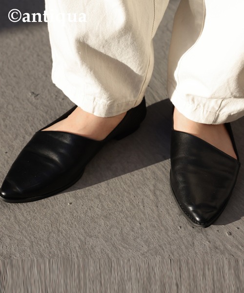 antiqua(アンティカ)の「異素材パンプス(パンプス・レディース・ブラック・L/LL/M/S)」の10枚目の写真