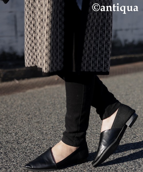 antiqua(アンティカ)の「異素材パンプス(パンプス・レディース・ブラック・L/LL/M/S)」の8枚目の写真