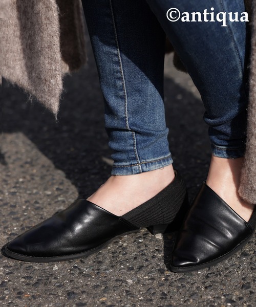 antiqua(アンティカ)の「異素材パンプス(パンプス・レディース・ブラック・L/LL/M/S)」の18枚目の写真