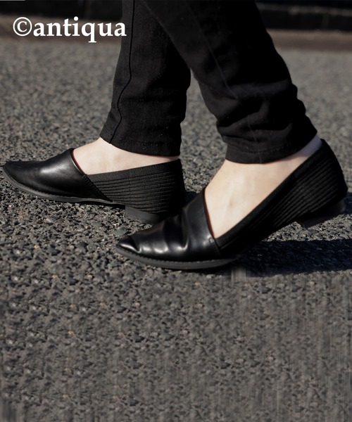 antiqua(アンティカ)の「異素材パンプス(パンプス・レディース・ブラック・L/LL/M/S)」の11枚目の写真