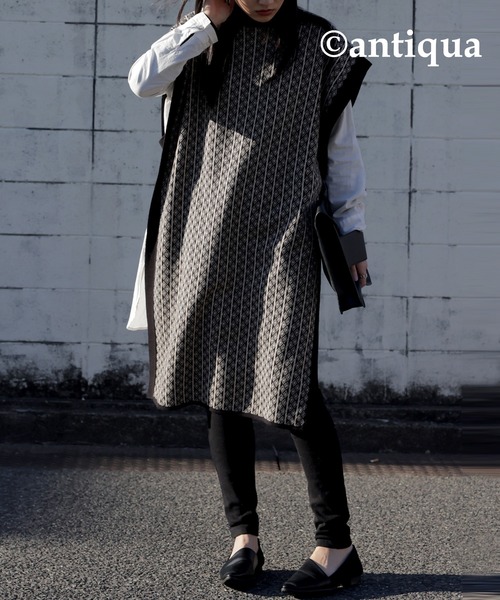 antiqua(アンティカ)の「異素材パンプス(パンプス・レディース・ブラック・L/LL/M/S)」の7枚目の写真