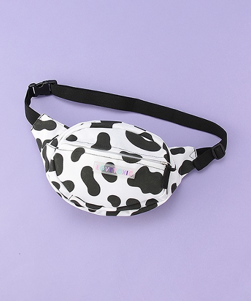 LOVETOXIC(ラブトキシック)の「ウエストBAG(ボディバッグ/ウエストポーチ・キッズ・ブラック/マルチ/オフホワイト・FREE)」の1枚目の写真
