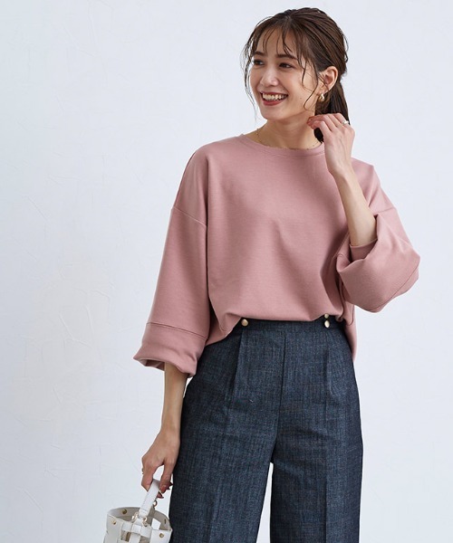 Pierrot(ピエロ)の「【ZOZOTOWN限定カラー】ダンボールボリュームプルオーバー(スウェット・レディース・オフホワイト/ブラック/イエロー/ピンク/グレイッシュベージュ/ラベンダー・M/L)」の6枚目の写真