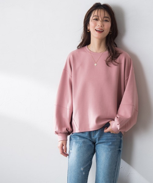 Pierrot(ピエロ)の「【ZOZOTOWN限定カラー】ダンボールボリュームプルオーバー(スウェット・レディース・オフホワイト/ブラック/イエロー/ピンク/グレイッシュベージュ/ラベンダー・M/L)」の13枚目の写真