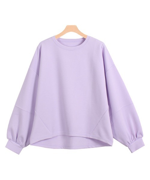 ボリュームスウェット　ピンク asymmetry design sweat / pink （アシンメトリーデザイン